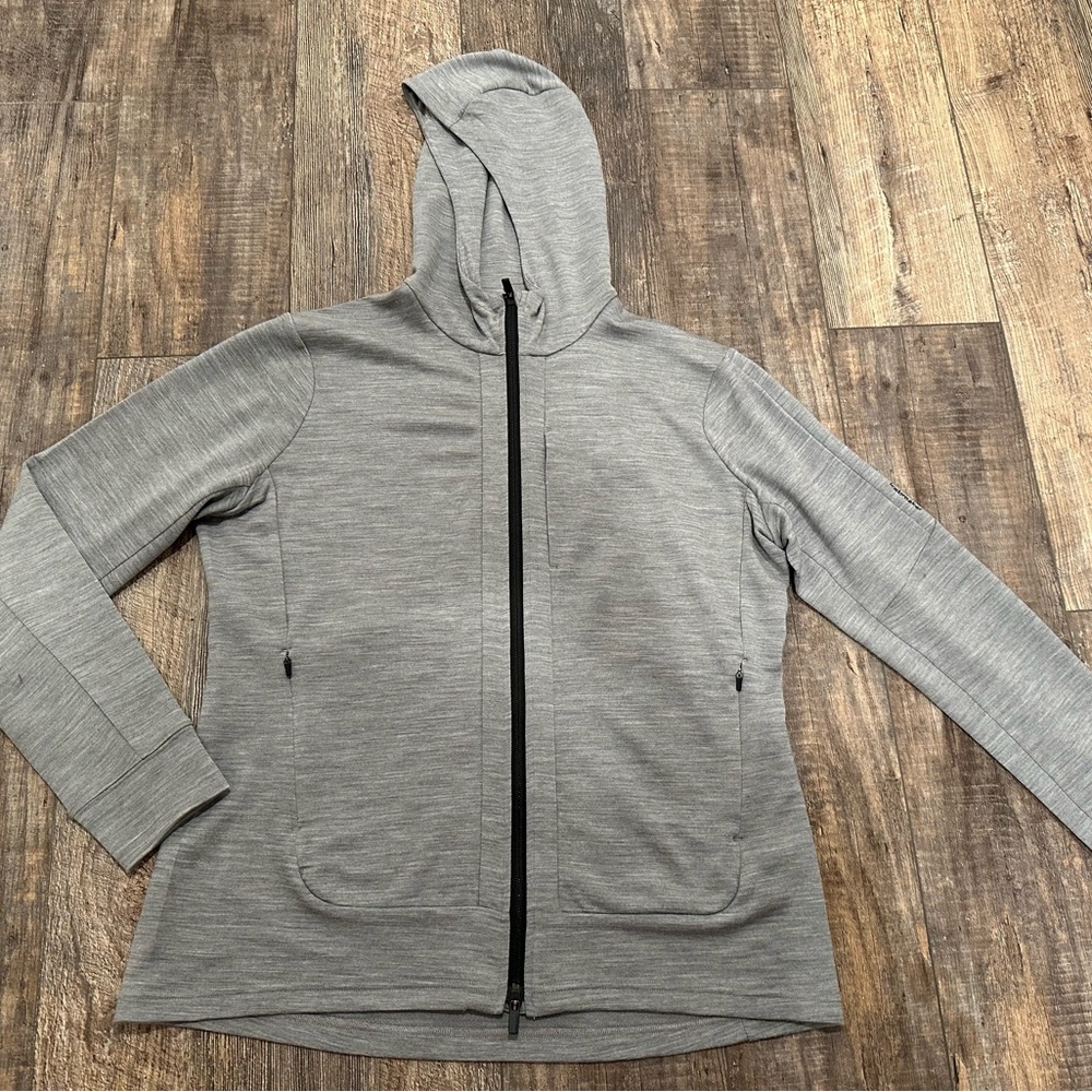Icebreaker Merino Quantum III Long Sleeve Hoodie Gray Women’s XL